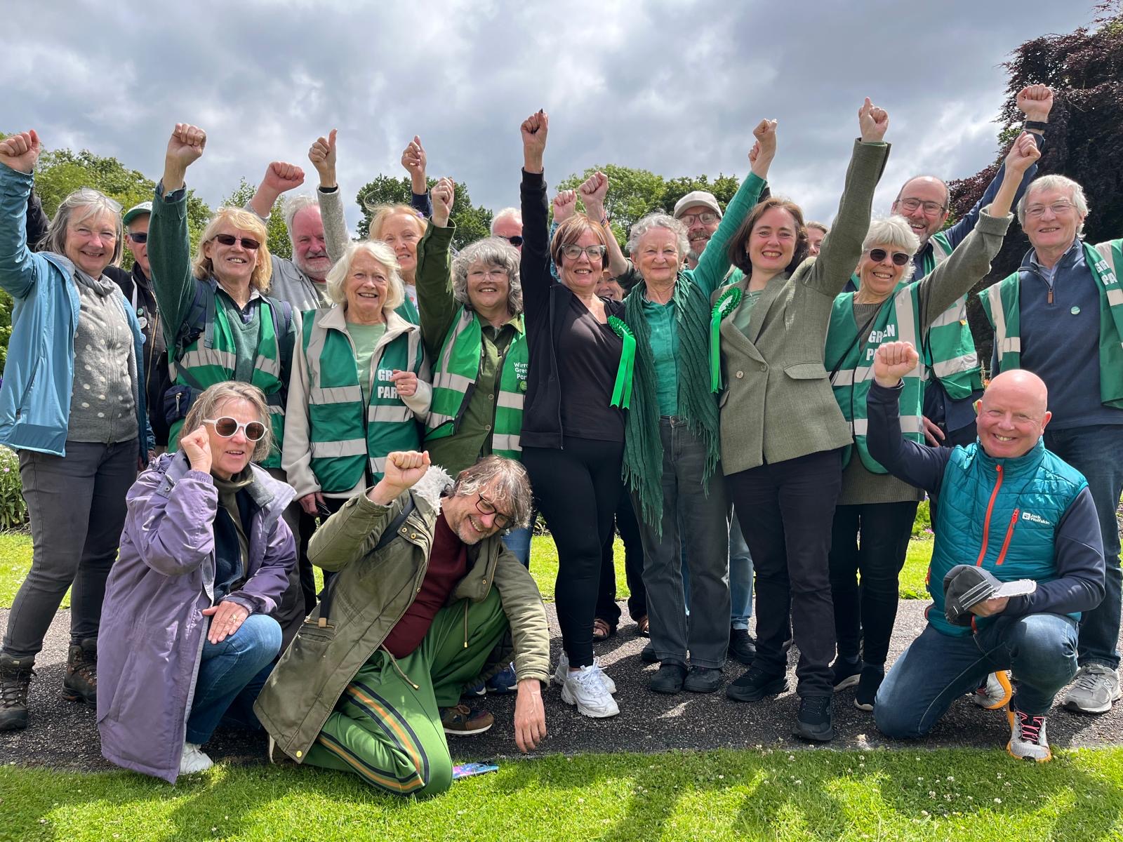 Baroness Jenny Jones visited Birkenhead to support Jo Bird's campaign. 
